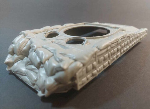 パンツァーアート RE35-768 1/35 WWIIアメリカ シャーマン M4A3 VVSS車体 フレーム・サンドバッグアーマー付