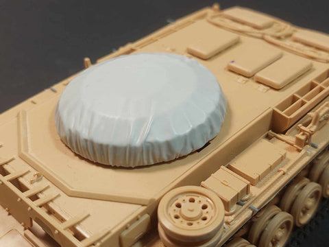 パンツァーアート RE35-773 1/35 WWIIドイツ III号戦車砲弾輸送車 キャンバス ドーム