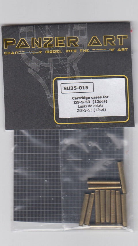 (生産休止)パンツァーアート SU35-015 1/35 WWIIソビエト ZiS-S-53 85mm戦車砲 薬莢 (12個入) T-34/85,SU-85