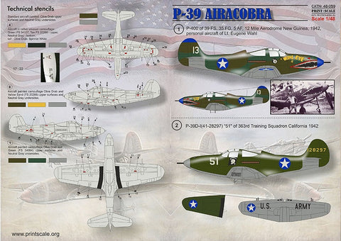 プリントスケール 48-059 1/48 Р-39 エアロコプラ