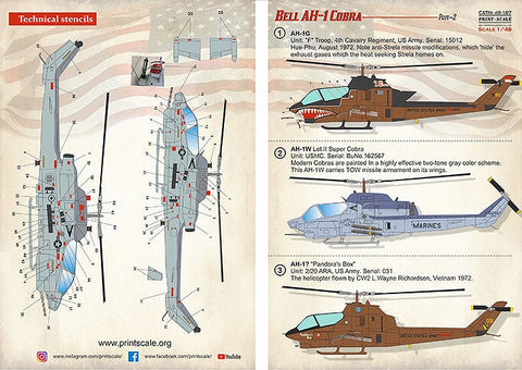 プリントスケール 48-187 1/48 ベル AH-1 コブラ Part 2