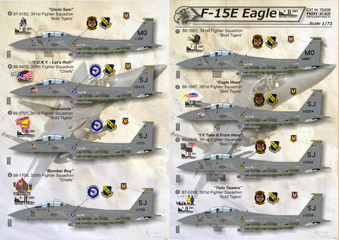 プリントスケール 72-030 1/72 F-15E