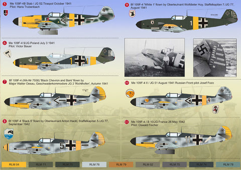 プリントスケール 72-049 1/72 メッサーシュミット Me 109 F4