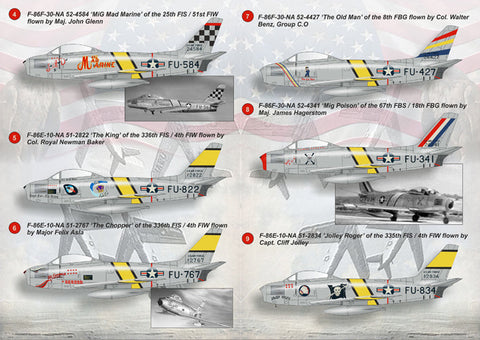 プリントスケール 72-079 1/72 F-86E セイバー コンプリートセット