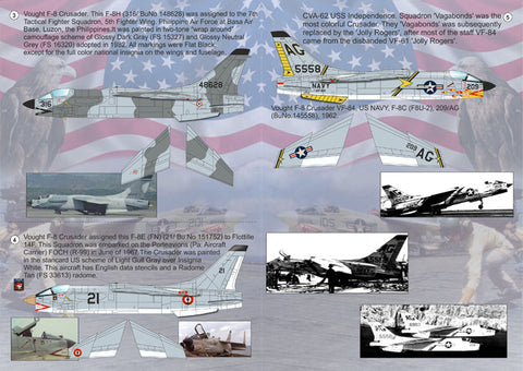 プリントスケール 72-095 1/72 ヴォート F-8 クルセイダー