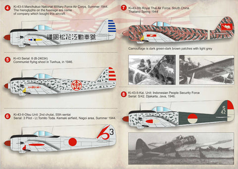 プリントスケール 72-171 1/72 中島 キ43 隼
