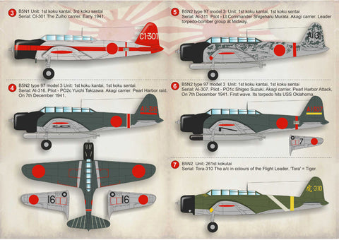 プリントスケール 72-172 1/72 中島 B5N 九七式艦上攻撃機