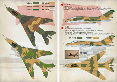プリントスケール 72-179 1/72 スホーイ Su-17 Part 2