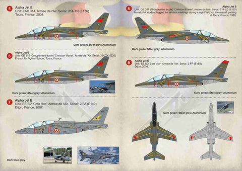 プリントスケール 72-183 1/72 ダッソー/ドルニエ アルファジェット Part 2