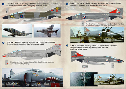 プリントスケール 72-188 1/72 F-4 ファントムII RAF & FAA コンプリートセット