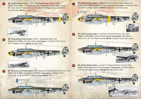 プリントスケール 72-210 1/72 Bf 110 戦闘爆撃機