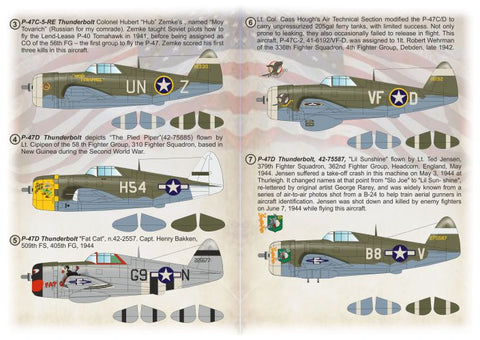 プリントスケール 72-548 1/72 P-47D/C サンダーボルト