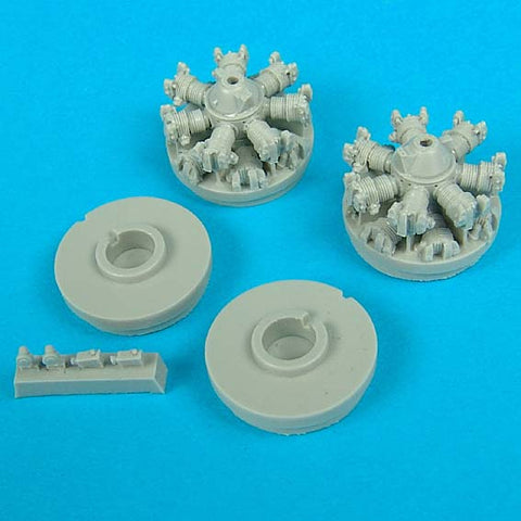 クイックブースト 72030 1/72 B-25 ミッチェル エンジン ハセガワ用（ハセガワ用）