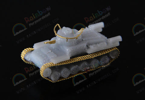 レインボーモデル Rb7102 1/700 日本海軍 水陸両用車輌 特二式内火艇/九七式中戦車セット (4 set) [1PE, 4Resin parts]