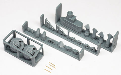 レインボーモデル Rb7160 1/700 日本海軍 翔鶴型航空母艦 1941 アップグレードセット [PE*18,3DP*22,Metal barrels*4,Metal parts*12]