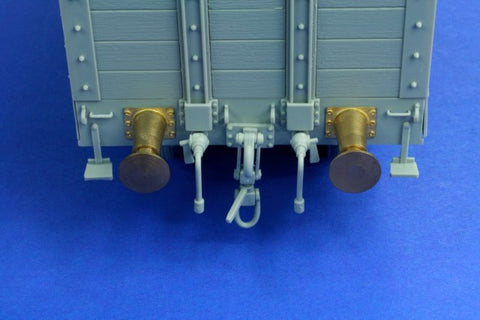 RBモデル 35A08 1/35 鉄道貨車用緩衝器（球面）、エッチングパーツと真鍮材のキット、2個入　