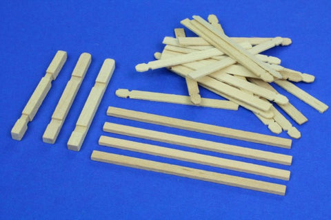 RBモデル 35D04 1/35 木製の手すり(コーナー用)