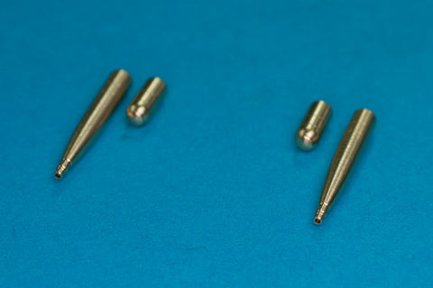 RBモデル 48AB10 1/48 2 x イスパノ・スイザ 20mm航空機関砲 銃身2つの追加の0.5 "MGの代わりに取り付けられている場合のホールプラグ2個入り スピットファイア "wing E & C"用