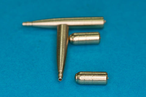 RBモデル 48AB10 1/48 2 x イスパノ・スイザ 20mm航空機関砲 銃身2つの追加の0.5 "MGの代わりに取り付けられている場合のホールプラグ2個入り スピットファイア "wing E & C"用
