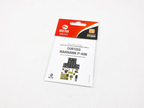 レッドフォックススタジオ RFSQS-32172 1/32 P-40B ウォーホーク (GWH用)
