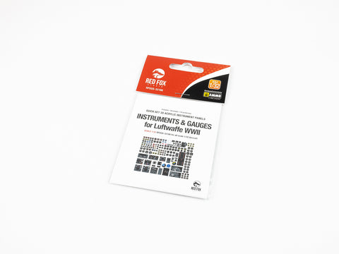 レッドフォックススタジオ RFSQS-32186 1/32 インストゥルメッツ & ゲージ セット WWIIドイツ空軍 (汎用)