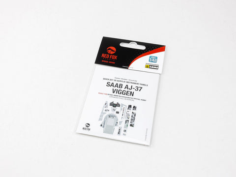 レッドフォックススタジオ RFSQS-48090 1/48 サーブ AJ-37 ビゲン (フルインテリア更新)(スペシャルホビー用)