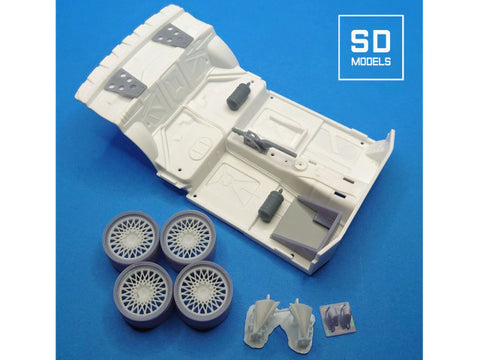 SDモデル SD-B01+1 1/24 BMW M3ラリー 追加パーツ＋Rothmansホイール BEEMAX対応