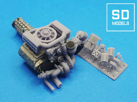 SDモデル SD-P05 1/24 ポルシェ934 エンジン追加パーツ Revell対応