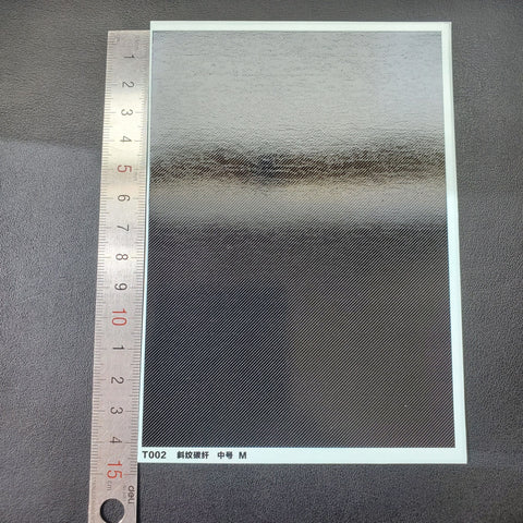 カレドモデル T002 ツイルカーボンファイバーデカール Mサイズ (140×100mm×2枚)