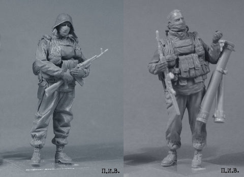 タンクモデル T-35221 1/35 ロシア連邦軍参謀本部情報総局 GRU 所属の特殊部隊 スペツナズ（1999年）（2体/1セット）