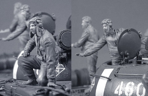 タンクモデル T-35224 1/35 ソビエト軍戦車兵II（ドナウ作戦、プラハ1968年）（2体/1セット）