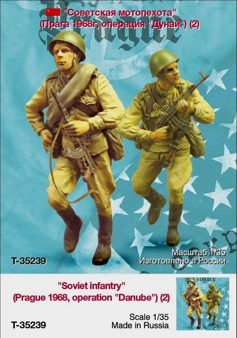 タンクモデル T-35239 1/35 ソビエト軍歩兵（プラハ1968年、ドナウ作戦）（2体/1セット）