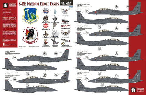 トゥーボブス 48-265 1/48 F-15E マキシマムエフォート イーグルス