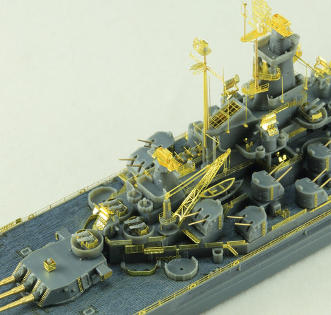 ヴィーホビー E57006 1/700 アメリカ海軍 戦艦 インディアナ BB-58 1944年 デラックス版(エッチングパーツ付き) プラモデル