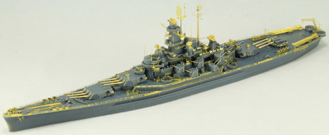 ヴィーホビー E57006 1/700 アメリカ海軍 戦艦 インディアナ BB-58 1944年 デラックス版(エッチングパーツ付き) プラモデル