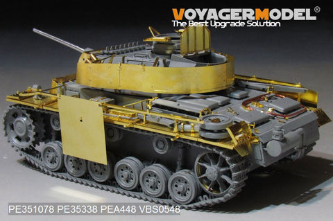 ボイジャーモデル PE351078B 1/35 WWII ドイツ陸軍 III号戦車 M型 ベーシックセット（Ver.B ガンバレル付）(タコム 8002用)