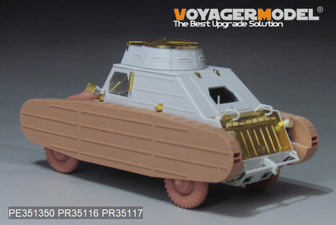 ボイジャーモデル PE351350A 1/35 WWII ドイツ Pkw.K1 Type 823 フェイクトラック アップグレードセット付き(MENG VS-017)