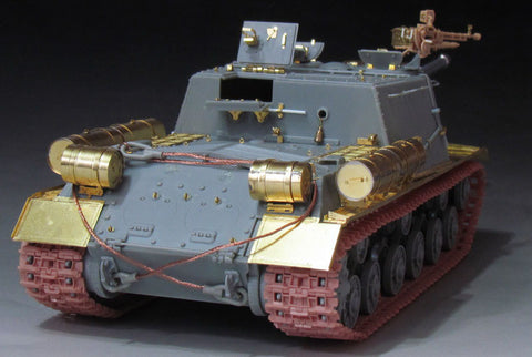 ボイジャーモデル PE351351 1/35 WWIIソビエト JSU-122自走榴弾砲用 基本セット（砲身付き）（ドラゴン 6013・6787・9112用）