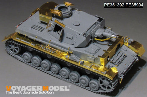 ボイジャーモデル PE351392B 1/35 WWIIドイツ IV号戦車 F1型 「フォアパンツァー（Vorpanzer）」ベーシック版（B版：損傷した転輪付き）（ドラゴン6398用）