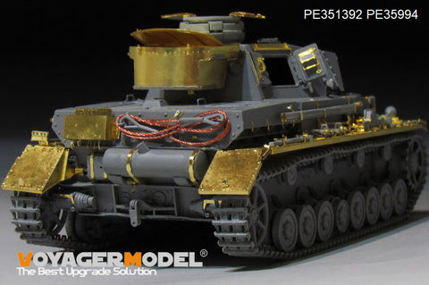 ボイジャーモデル PE351392B 1/35 WWIIドイツ IV号戦車 F1型 「フォアパンツァー（Vorpanzer）」ベーシック版（B版：損傷した転輪付き）（ドラゴン6398用）