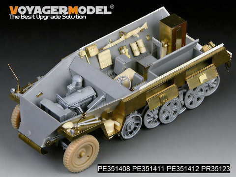 ボイジャーモデル PE351408B 1/35 WWII ドイツ Sd.Kfz.250/1 NEU ベーシックアップグレードセット（B ver ホイール付属）(ドラゴン6427 6100用)