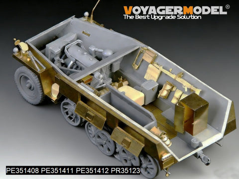 ボイジャーモデル PE351408A 1/35 WWII ドイツ Sd.Kfz.250/1 NEU ベーシックアップグレードセット（B ver ホイール付属）(ドラゴン6427 6100用)