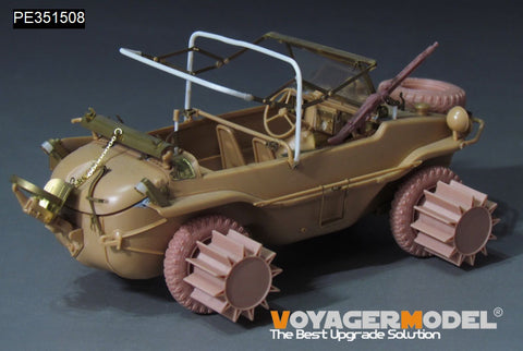 ボイジャーモデル PE351508 1/35 WWIIドイツ シュビムワーゲン 166型（ポンツーン付き）（タミヤ 35224用）