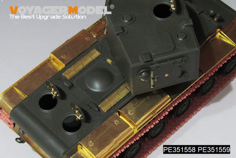 ボイジャーモデル PE351558B 1/35 WWIIソビエト KV-2 ベーシック（B版：砲身パーツ付き）(アカデミー 13506 / ズベズダ 3608用)