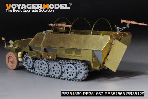 ボイジャーモデル PE351569 1/35 WWIIドイツ Sd.Kfz.251/1 Ausf.D 装甲兵員輸送車用ベンチ＆ボックス（ドラゴン 6664、6233、6861、6980、6984用）