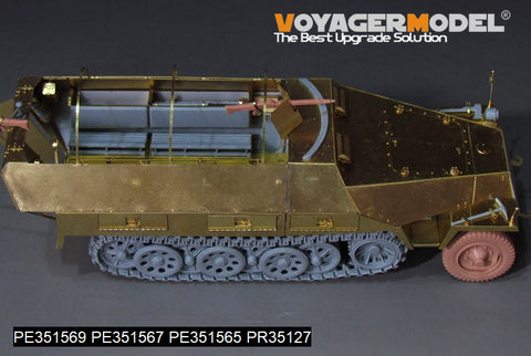 ボイジャーモデル PE351569 1/35 WWIIドイツ Sd.Kfz.251/1 Ausf.D 装甲兵員輸送車用ベンチ＆ボックス（ドラゴン 6664、6233、6861、6980、6984用）