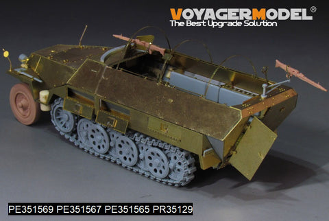 ボイジャーモデル PE351569 1/35 WWIIドイツ Sd.Kfz.251/1 Ausf.D 装甲兵員輸送車用ベンチ＆ボックス（ドラゴン 6664、6233、6861、6980、6984用）