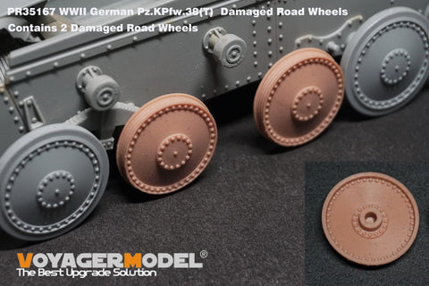 ボイジャーモデル PR35167 1/35 WWIIドイツ Pz.Kpfw.38(t)用 損傷した転輪（汎用）