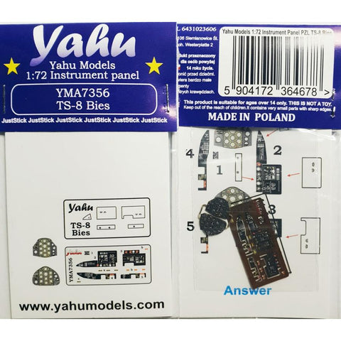 ヤフーモデル YMA7356 1/72 TS-8 ビェス 計器盤(アンサー用)