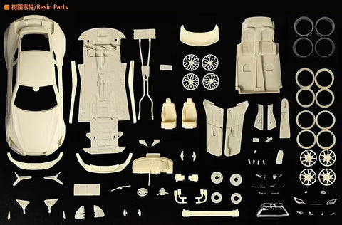 ズームオン CS128L 1/24 LBWK レクサス LC500 ワイドボディver. LHD version(ブラックカーボックスアート)